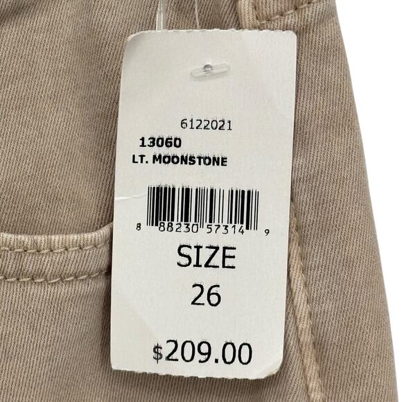 DL1961 Wide Leg Hepburn Jeans High Rise SZ 26 Women's Moonstone Tan NEW Comfort - Picture 11 of 16